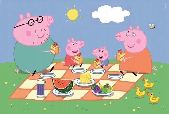 Puzzle Clementoni maxi 24 Świnka Peppa Piknik - KD zdjęcie 2