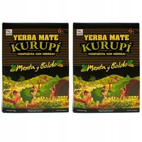 Yerba Mate Kurupi Menta Boldo 2x500g 1kg Compuesta con Hierbas