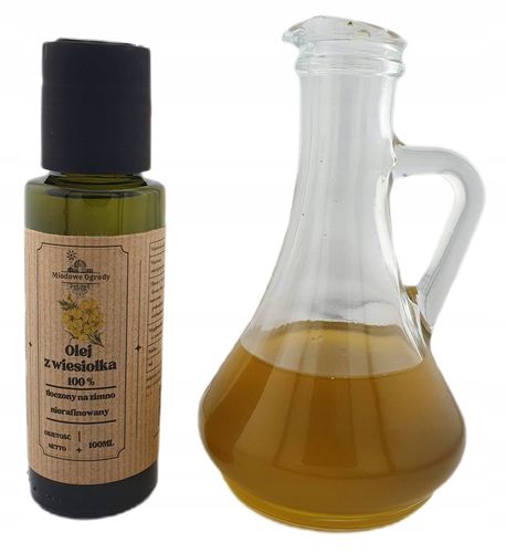 Olej z Wiesiołka 100% Tłoczony na Zimno PRODUCENT 100ml Miodowe Ogrody na Arena.pl
