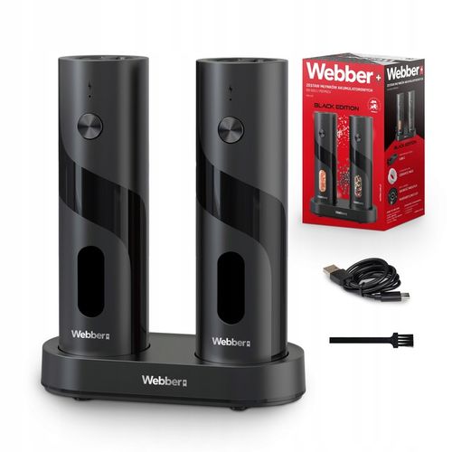 MŁYNEK DO PIEPRZU I SOLI ELEKTRYCZNY AKUMULATOROWY USB MŁYNEK DO SOLI 2 SZT na Arena.pl