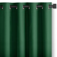 Zasłona do salonu CARLI na przelotkach gładka 140x250 zielona Restilo