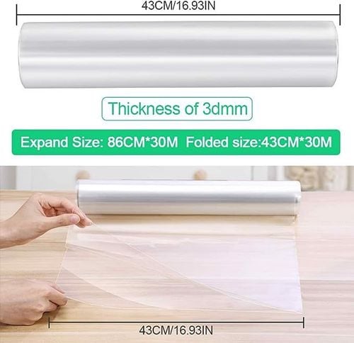 Przezroczysta folia do pakowania 86cmx30 m celofan na Arena.pl