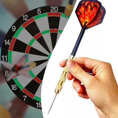 ZESTAW 12 RZUTEK DO DARTA 100 GROTÓW + 42 PIÓRKA RZUTKI DART GRA PALETKI na Arena.pl