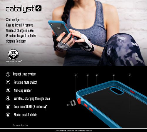 CATALYST IMPACT PROTECTION CASE - PANCERNE ETUI IPHONE XS MAX (CLEAR) na Arena.pl