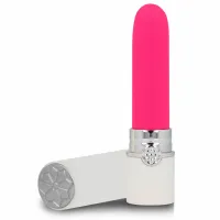 lyps style cleo biało-rożowy wibrator w kształcie szminki usb 10 trybow