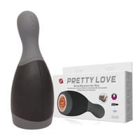 Silikonowy Masturbator Z Wibracją - Pretty Love Deep Pleasure
