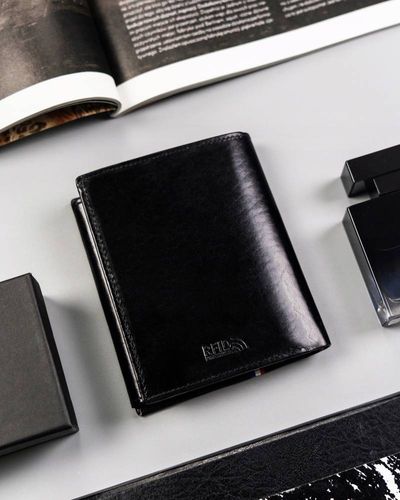 duży, skórzany portfel męski bez zapięcia - peterson na Arena.pl