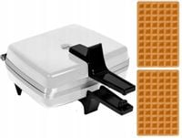 Profesjonalna Gofrownica DEZAL 301.4 Kratka 6x10 1300W Biała 2 Gofry