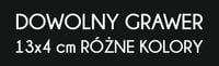 Grawerowana tabliczka Laminat 13x4 DOWOLNY GRAWER napis logo czarna