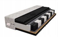 Materac 140x200 cm kokos kieszeniowy twardy MAX BLACK PRESTIGE polski