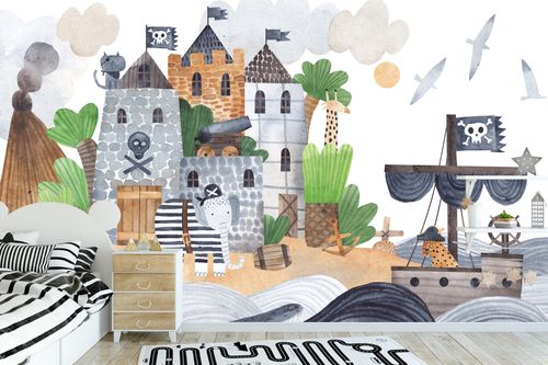 Fototapeta PIRACKA Forteca Wyspa Morze Twierdza 300cm x 210cm na Arena.pl