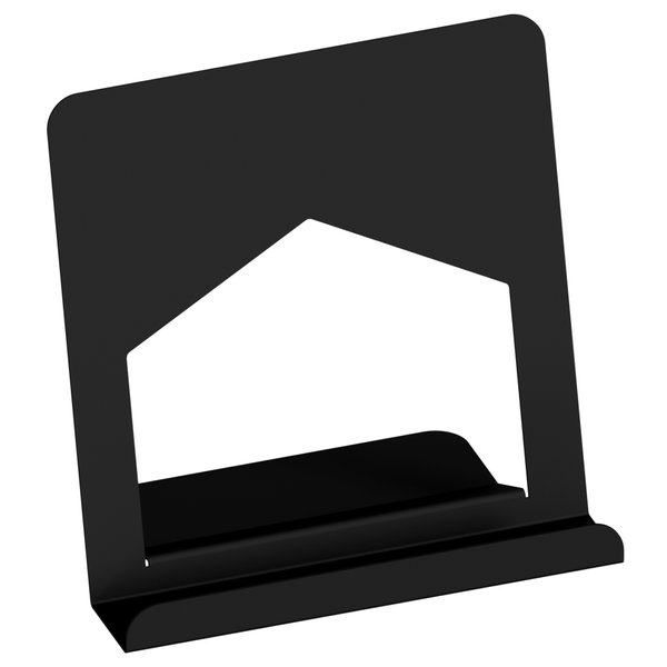 Metalowy stojak loft ekspozytor na winyle książki tablet telefon czarny zdjęcie 1