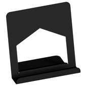 Metalowy stojak loft ekspozytor na winyle książki tablet telefon czarny