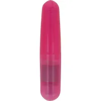 ohmama rożowy wibrujący mini pocisk pcv 110x23mm na baterie aa