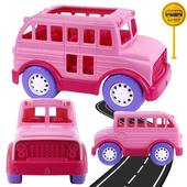 Zabawka Autobus Szkolny Różowy Dla Dzieci 7129