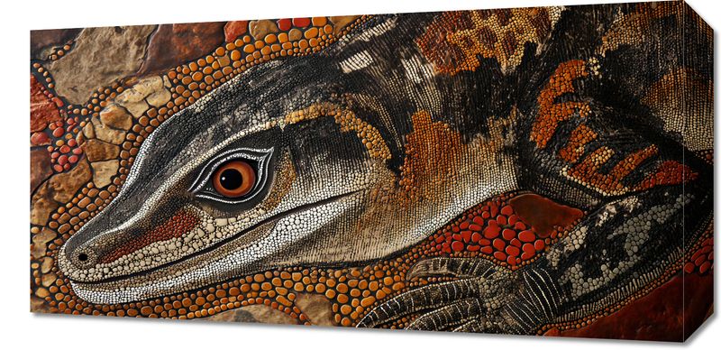 Obraz 60x30cm Oko Jaszczurki zdjęcie 1