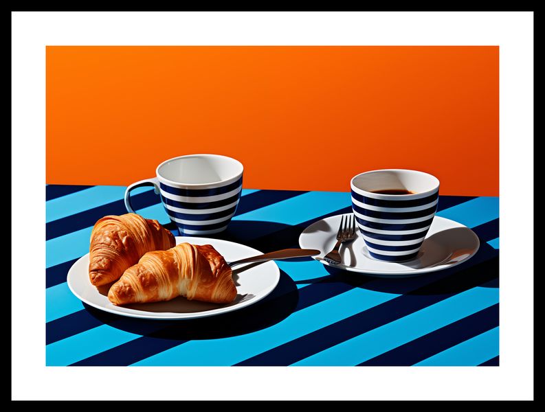 Plakat 42x29,7cm Croissanty zdjęcie 3