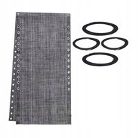 Wodoodporna tkanina zastępcza na leżak plażowy Fotel bungee Czarny szary