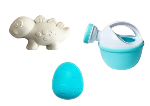 ZESTAW ZABAWEK DO PIASKU MŁYNEK WIADERKO FOREMKI DINOZAURY na Arena.pl