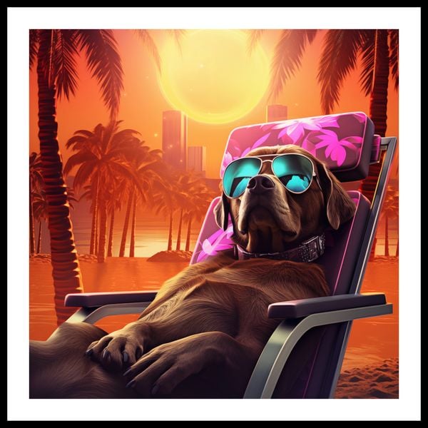 Plakat 50x50cm Lato w Stylu zdjęcie 3