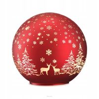 Villa Italia Kula szklana LED czerwona Lampion świąteczny 14 cm