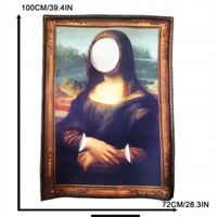 Kostium Mona Lisa Obraz Rama Halloween Cosplay Impreza z Przebraniami