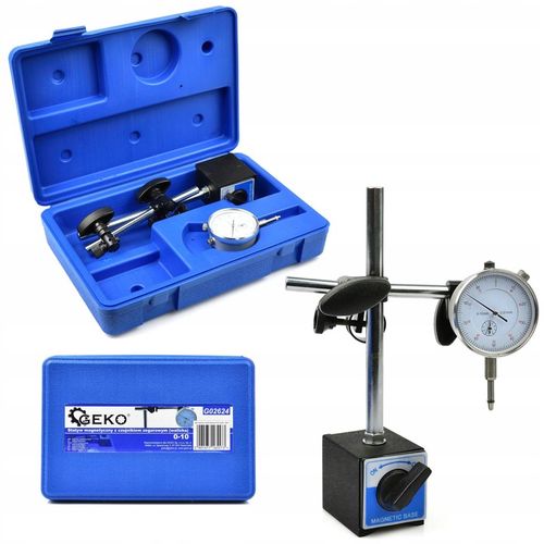 CZUJNIK ZEGAROWY + STATYW DO SPRAWDZANIA BICIA TARCZ W WALIZCE na Arena.pl