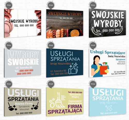 nadruk UV TABLICZKA reklamowa szyld SPRZEDAŻ KRUSZYW DIBOND 40x30 cm na Arena.pl