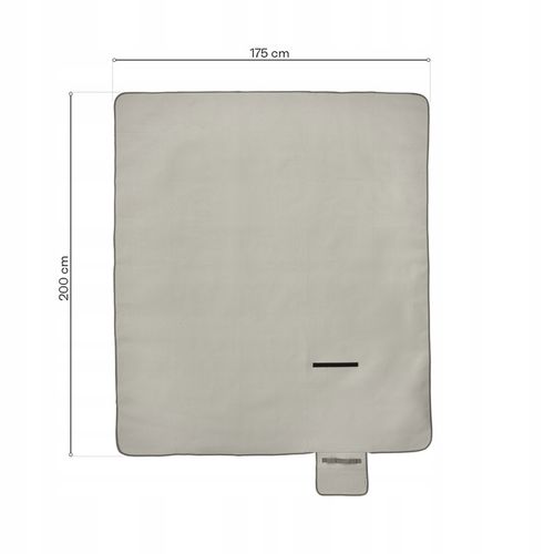 KOC PIKNIKOWY PLAŻOWY Z IZOLACJĄ ALU METEOR DUŻY XL 175x200 ALU 3 warstwy na Arena.pl