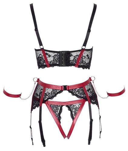 shelf bra set black/red s na Arena.pl
