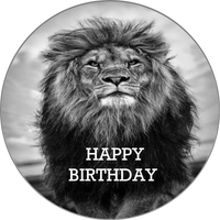 Opłatek na tort Urodziny Kot Kotek Kocur Król Lew