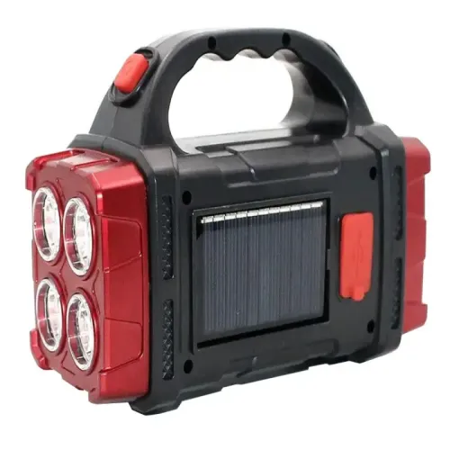 Latarka solarna przenośna lampka akumulatorowa cob powerbank reflektor na Arena.pl