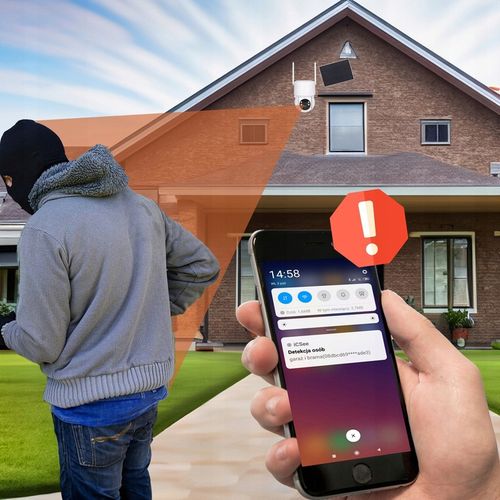 SOLARNA KAMERA IP OBROTOWA ZEWNĘTRZNA WIFI 4MP na Arena.pl