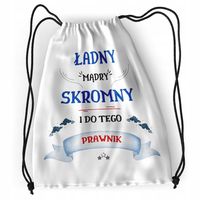 Plecak Dla Prawnika Sportowy Szkolny Worek Torba Z Nadrukiem Ze Zdjęciem