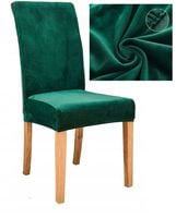 POKROWIEC NA KRZESŁO WELUR UNIWERSALNY POKROWCE NA KRZESŁA WELUROWY ZIELONY