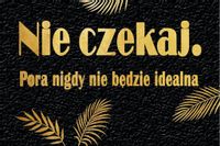 Nie czekaj - czarny – magnes