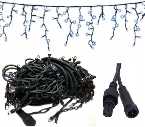 Girlanda 120 LED Niebieska led zewnętrzna zielony gruby kabel 8,7m IP44 na Arena.pl