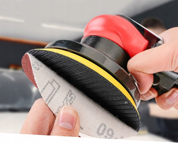 SZLIFIERKA OSCYLACYJNA PNEUMATYCZNA MIMOŚRODOWA DREWNA METALU 125mm 2,5mm zdjęcie 6