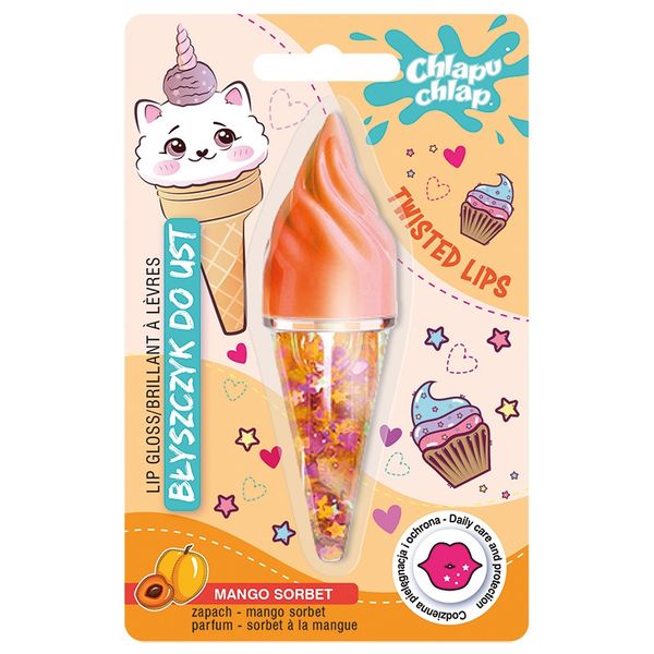 CHLAPU CHLAP Błyszczyk do ust Rożek - mango sorbet 14.5ml zdjęcie 1