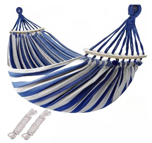 HAMAK OGRODOWY DWUOSOBOWY XXL 2 Osobowy Turystyczny Z DRĄŻKIEM DUŻY 250x150 na Arena.pl