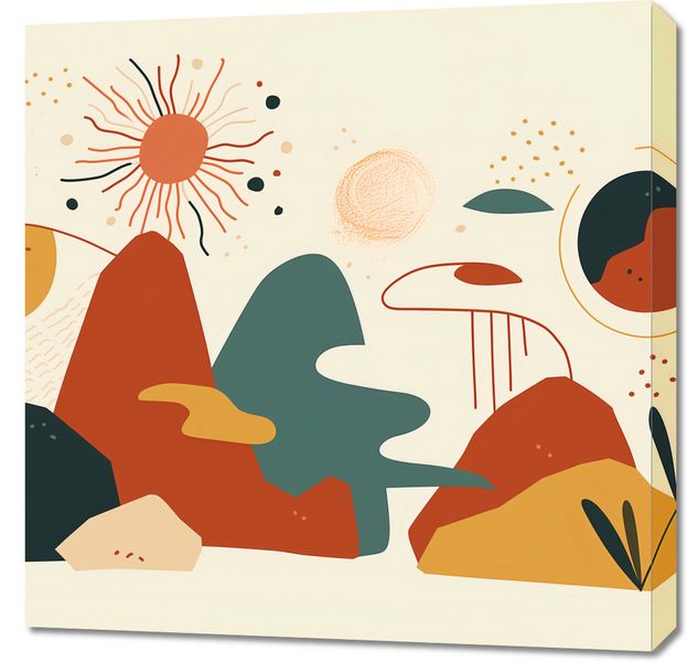 Obraz 70x70cm Kosmos Barw zdjęcie 1