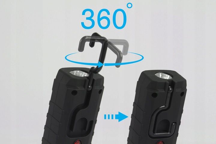 LATARKA WARSZTATOWA MOCNA 3W1 LED COB AKUMULATOR LAMPKA zdjęcie 16