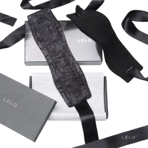 lelo etherea silk cuffs luksusowe kajdanki jedwabne czarne 150cm na Arena.pl