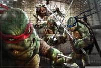 Puzzle Żółwie Ninja