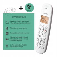 Telefon bezprzewodowy Logicom taupe