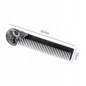 Grzebień vintage barber do włosów i brody - metal