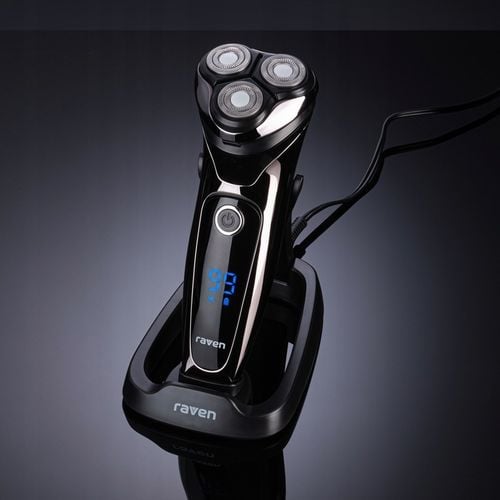 Golarka męska rotacyjna RAVEN EGM003SX LED 99min Trymer + stacja na Arena.pl