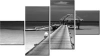 90CM 160 OBRAZ 4 ELEM POMOST PLAŻY ŚCIENNY
