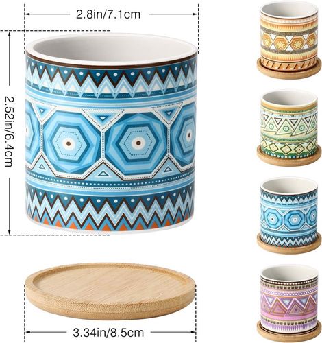 Doniczka ceramiczna na sukulenty 4 szt. na Arena.pl