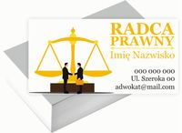 Wizytówki firmowe Foliowane 1000szt dużo wzorów RADCA PRAWNY